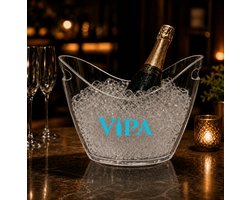 Wijn champagne koeler - bucket - Cooler Transparant