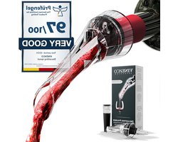 Wijn karaf Rode-Wijn Decanter Wijnbeluchter Bouquet-Schenktuit Wijnfles Wijndecanteerder Dubbelwandig Decanteertuit Cadeau Vrouw Man Partij Verjaardag