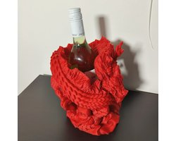Wijnfleshouder Chinese Draak Rood