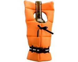 Wijnflessenhouder - Wijntas Reizen - Fles Vervoeren - Nautisch Thema - 14 x 28 cm - Uniek Kenmerk