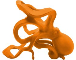 Wijnflessenrek Octopus - Fleshouder Decoratief - Wijn Opbergen - Creatief Ontwerp - 18 x 14 x 11 cm - Oranje