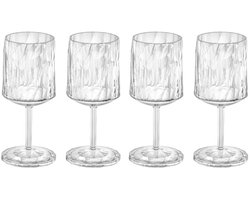 Wijnglas, 0.2 L, Set van 4, Organic, Transparant - Koziol | Club No. 9