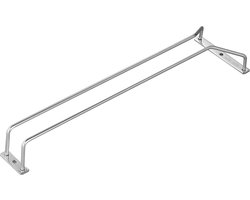 Wijnglazenhouder - Stainless Ophangrek Wijnglazen - Wijnglazenrek - Wijnrek - Glazenrek Hangend - Keuken - Bar - RVS - zilver - 34.5*11.3*5.5cm