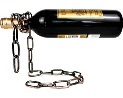 Wijnhouder - Ketting - Wijn - Wijnkast - Houder - Wijnsteun - Steun - Premium decoratie - Wijnrek - Koper