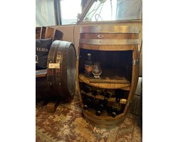Wijnkast Bordeaux 110 L incl. plank & liggers / Drankkast / Houten Wijnrek / Wijnvat Kast