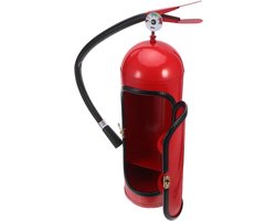 Wijnkast Brandblusser - Drankopslag Wijnrek - Wijn Serveren - Creatief Ontwerp - 34x12x12CM - Rood