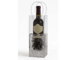 Wijnkoeler - Champagnekoeler - Wijn accessoires - Wijnfleskoeler - koeltas - ice bag - Waterzak - Transparant
