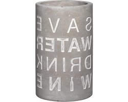 Wijnkoeler Save Water Drink Wine - Beton Wijnkoeler met Duurzame Eigenschappen