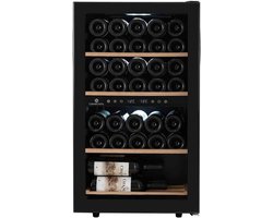 Wijnkoelkast- Cavecool Chill Ruby – 34 flessen – 2 temperatuurzones – zwart