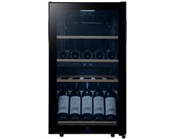 Wijnkoelkast Cavecool Chill Ruby Special Edition – 34 flessen – 2 temperatuurzones – zwart