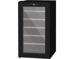 Wijnkoelkast – Wijnkoeler – Wijnkast – Wijnbewaring – Compact – 24 Flessen – Temperatuur 5-20°C