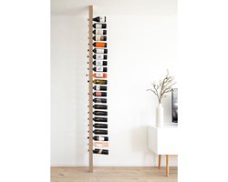 Wijnpaal Clean - Houten wijnrek voor 20 wijnflessen met een uniek en modern design