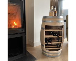 Wijnrek 150L kastanje houten wijnvat - Wijnvat - Wijnmeubel - Wijnton - Wijnopslag - Wijnkast - Drank kast