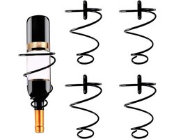 Wijnrek 4 Flessen - Flessenrek - Wijn Accessoires - Wijnrek Hangend - voor Muur en Wand - Wijnglazenhouder voor aan de muur - Ophangrek glazen - Ophangrek - Wijnglas rek - Wijnglas houder
