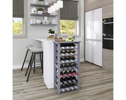 wijnrek / flessen display houder, Vrijstaande - wijnrek muur / 28