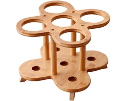 Wijnrek - Flessenhouder - Wijn Opslaan - Stevige Bamboe Constructie - Verschillende Maten - Multicolor