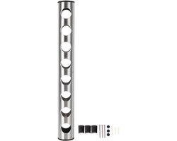 Wijnrek van roestvrij staal voor 8 flessen - flessenrek - wijnfleshouder - hangend - wandmontage - wijnflessenrekken voor keuken - bar - eetkamer - wijnkelder