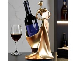 Wijnrek voor Enkele Fles - Prachtige Wijnhouder voor Tafel en Aanrecht