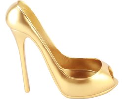 Wijnrek voor Woonkamer en Wijnkast met Schoenenrek voor Hoge Hakken - Handig en Stijlvol Ontwerp met Goudkleurige Finish