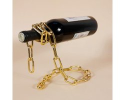 Wijnrek- wijnrek metaal - cadeau - kerstcadeau- woondecoratie- wijnrek