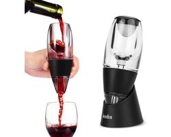 Wijnschenker - Wijn beluchter - Wine Decanter - Karaf - Wijn Accessoires - Zwart