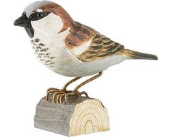 Wildlife Garden - DecoBird - Huismus uit hout - levensgroot