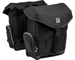 Willex Bagagetas - Dubbele Fietstas - 24liter- Zwart - Sportief
