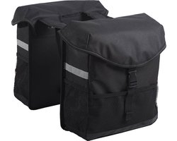 Willex Dubbele Fietstas - 19L - Zwart