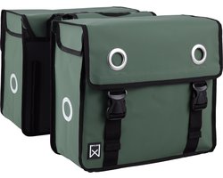 Willex Dubbele Fietstas - Bisonyl - Groen - 52L