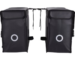 Willex Dubbele Fietstas - Bisonyl - Zwart - 40L - Universele Bevestiging