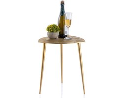William | bijzettafel | zilver of goud | aluminium | 40x45x40 cm | bijzettafel | bijzettafel buiten | bijzettafel industrieel | salontafel | klein bijzettafeltje | Wood Selections