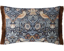 William Morris at Home Sierkussen Strawberry Thief Blue 40x60cm