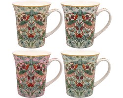 William Morris Lustre Strawberry Thief mok - Keramiek - Aardbei Dief