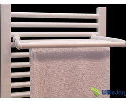 WillieJan Radiator handdoeken droog rek 94MW – Wit – 5 stangen – 36 cm – Radiatorbevestiging – Zonder boren