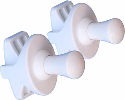 WillieJan Radiator handdoekenhaak 901W -  Wit - set 2 stuks - Radiatorbevestiging - Zonder boren