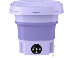 WILLSTORE® Mini Wasmachine - Automatische Compact met Centrifuge - Stil - Opvouwbare wasmachine - Energiezuinig - 8 liter