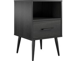 Wilson-Endtable - 1-Lade - Zwart Eiken