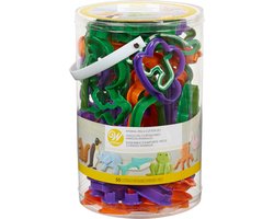 Wilton Uitsteekvorm Set - Koekvormpjes - Dieren Vrienden - 50 Stuks