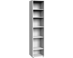 Wimex multiroom concept hoekplank wit houtmateriaal 40x38x185 cm