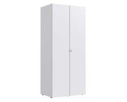 Wimex multiroom concept kledingkast incl. slot 2 deuren wit houtmateriaal 54x80x185 cm