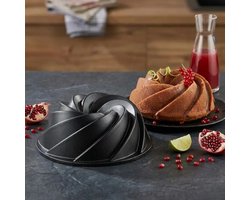 Wind Rose - Cakevorm - 26cm - Antiaanbak - Zwart - Duurzaam en veelzijdig