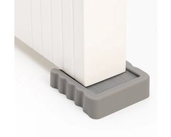 Winddichte Deurstopper – Veiligheidswig van Duurzaam Kunststof met Antislip Rubberen Basis - Grijs