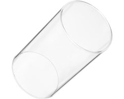 Winddichte glazen kaarsenhouder 7 x 10 cm - Perfect voor tafel- en balkonversiering, ideaal voor open vlam en sfeervolle ambiance