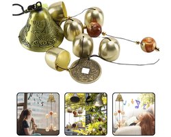 Windgong - 6 Koperen Klokken Windgong - Metalen Buiten Windgong - Tuin Hangende Ornament Decoratie
