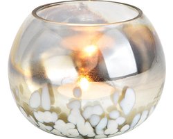 Windlicht Cotswold – Glazen Kaarsenhouder – Landelijk Chic Woonaccessoire – Tafeldecoratie voor Woonkamer, Eettafel en Vensterbank