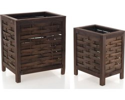 Windlicht Lantaarnset Bamboe A 2