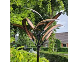 WINDMOLEN / SIERLIJK / PRAIRIE / TUINSTEKER / TUINBEELD / METAAL / WINDSPINNER