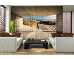 Window Path Beach Sand Nature Photo Wallcovering