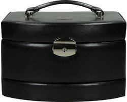 Windrose sieradendoos Merino zwart