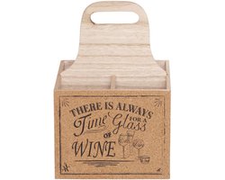 Wine Bottle Holder 18,5x18,5xh27cm Wood